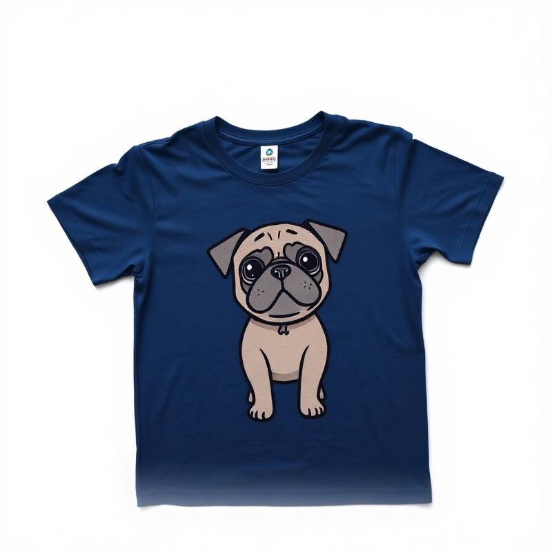Pug Life Navy Tee